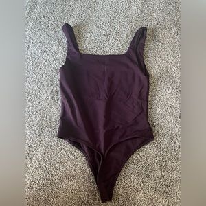 Burgundy thing bodysuit. Like new from aritzia